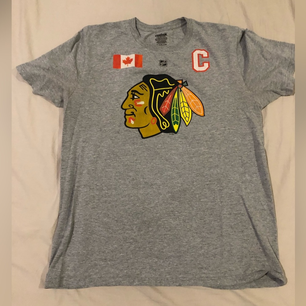 Jonathan Toews Chicago Blackhawks x Team Canada 2014 Olympics Reebok T-Shirt